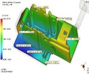Moldflow warpage analysis result